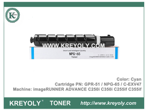 NPG65 GPR-51 C-EXV47 Toner Cartridge imageRUNNER ADVANCE C250i C350i C255if C355if