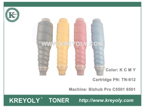 Color Toner Cartridge TN612 for Koncia Minolta Bizhub Pro C5501 C6501